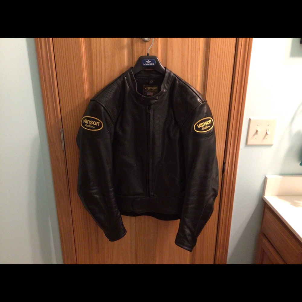 Vans Black Leather Performance Jacket